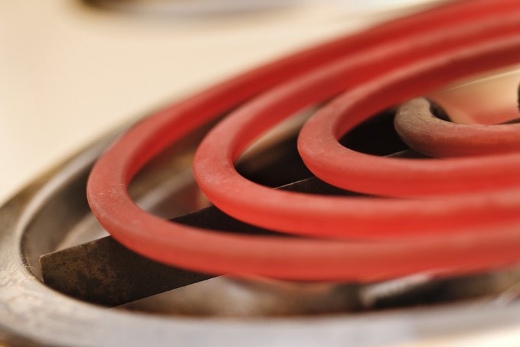 Un quemador eléctrico de una estufa funciona igual que el elemento del horno.