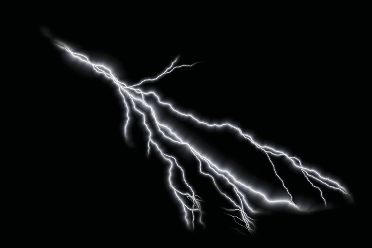 Los rayos son el resultado de la electricidad estática en la atmósfera.