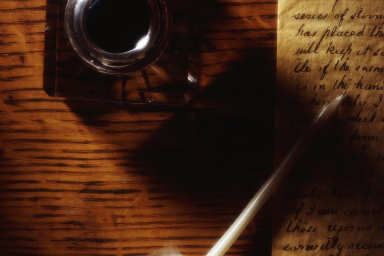 Las plumas de aves eran un implemento común de escritura medieval.