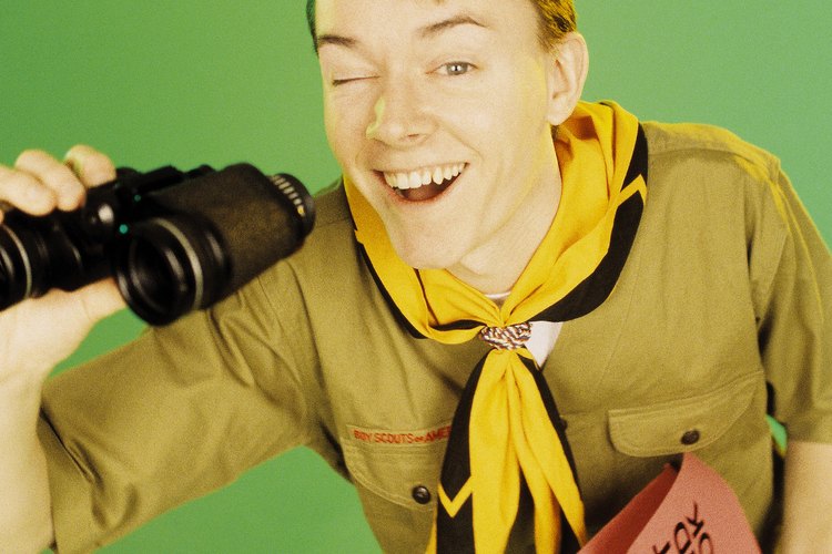 Los pañuelos son parte del uniforme de los boy scouts.