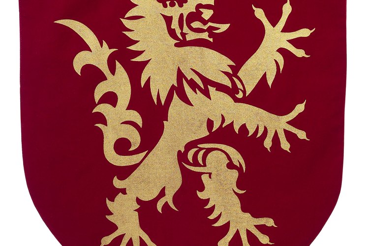 Los primeros escudos de armas eran bastante simples.