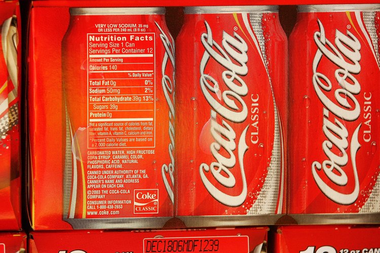 Latas de Coca Cola.