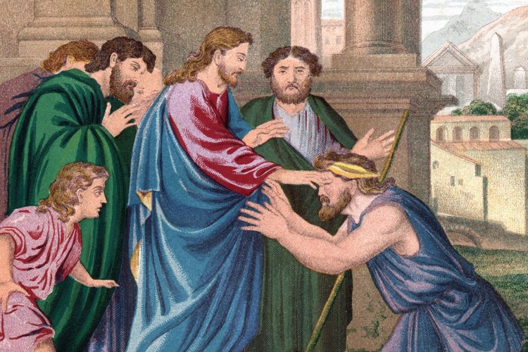 El ciego no tuvo miedo de pedirle ayuda a Jesús, así que Él lo sanó.