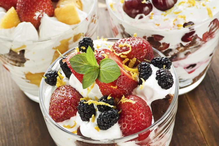 Parfait de yogur.