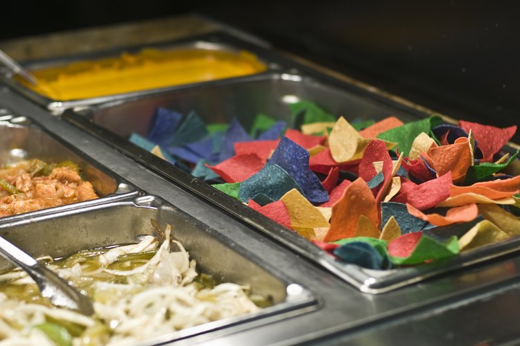 Barra de ensaladas Tex-Mex