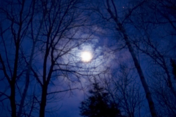 La luz de la luna evita que el cielo sea profundamente negro en las noches.