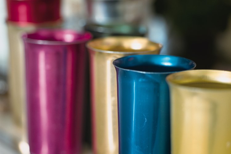 Los vasos de aluminio fueron populares durante los años 50 y 60.