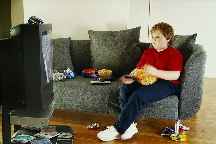 Demasiada television lleva a un aumento de peso nada saludable.