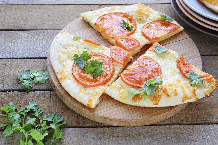 Pizza de pan pita.