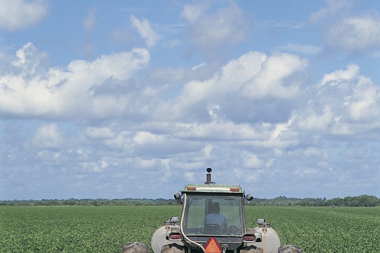 Un campo arado.