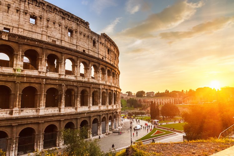 Ruinas históricas en Roma.