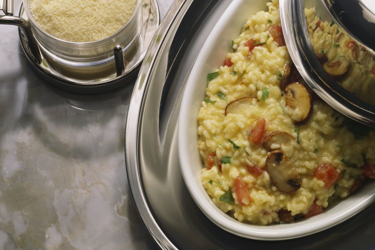 Precocina el risotto para hacer la preparación final en un instante.