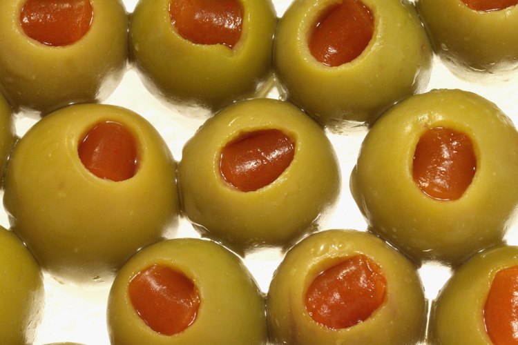 Aceitunas rellenas de ajo.
