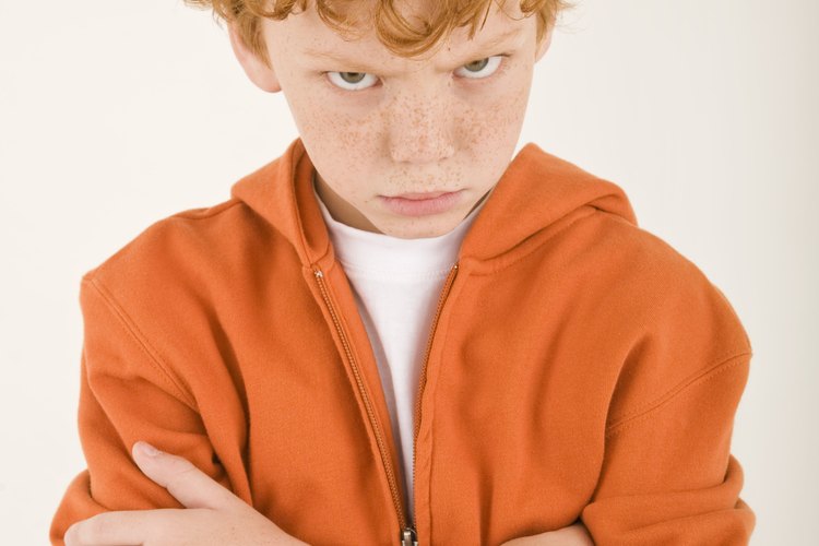 Puede ser difícil razonar con un niño testarudo.