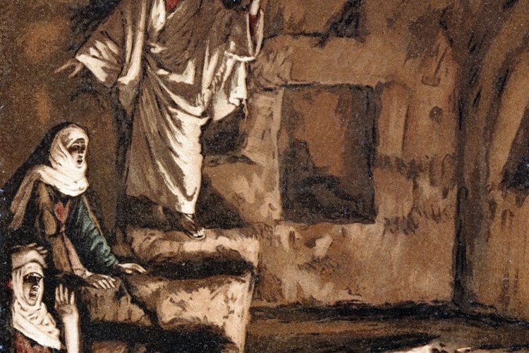 Crea una manualidad ilustrando a Jesús regresando a la vida al hermano de María y Marta.