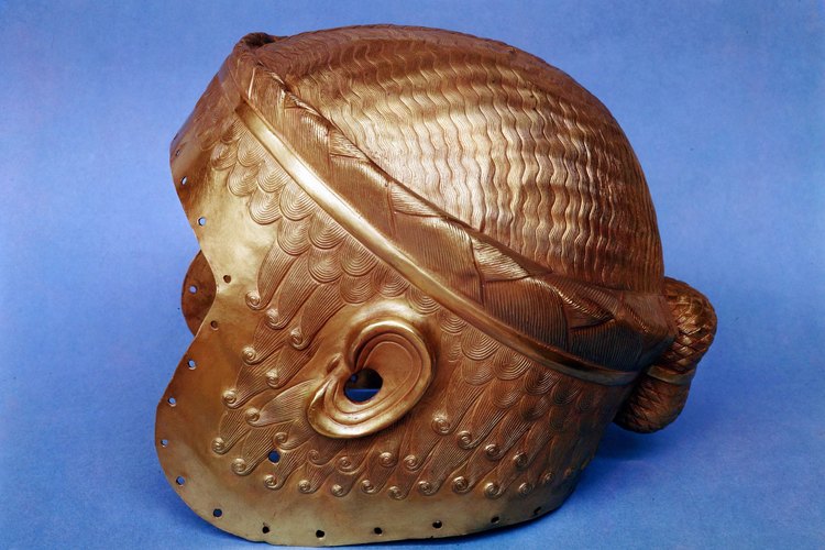 Los cascos de la antigua Mesopotamia estaban hechos a mano cuidadosamente.