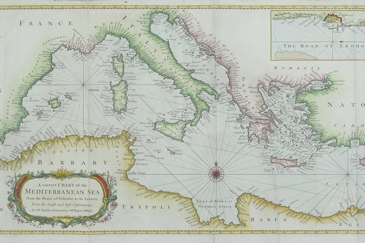 El mar Mediterráneo tiene algunos de los puertos marítimos más activos del mundo.