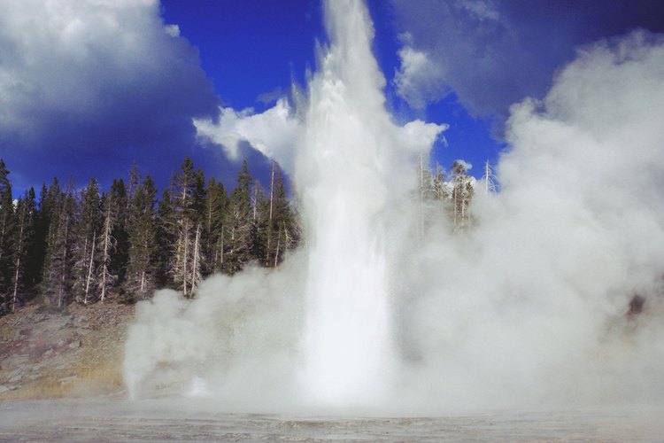 Los niños podrán disfrutar de géiseres y otra actividad hidrotermal en el Parque Nacional Yellowstone.