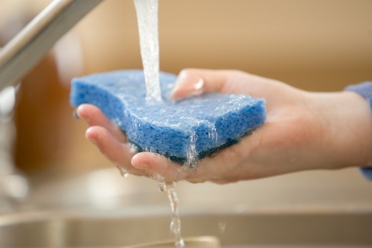 Las esponjas de cocina reutilizadas requieren esterilizaciones periódicas por cuestiones de sanidad.