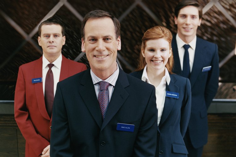 El personal de gestión de un hotel.