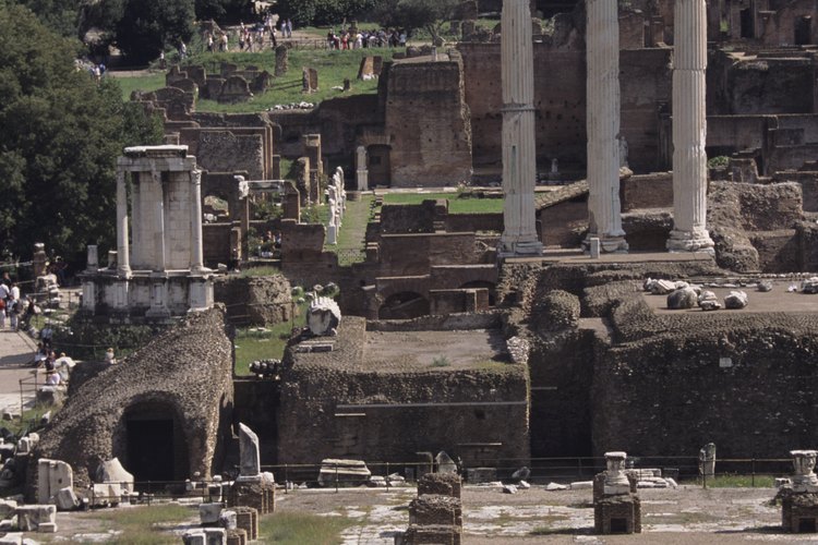 Los restos del Foro Romano.