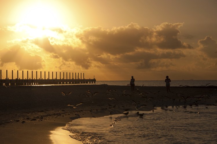 Amanecer en las playas mexicanas.