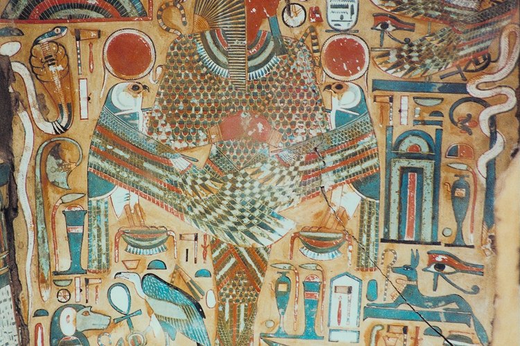 Se requerían muchos artistas en la creación de tumbas elaboradas del Antiguo Egipto.