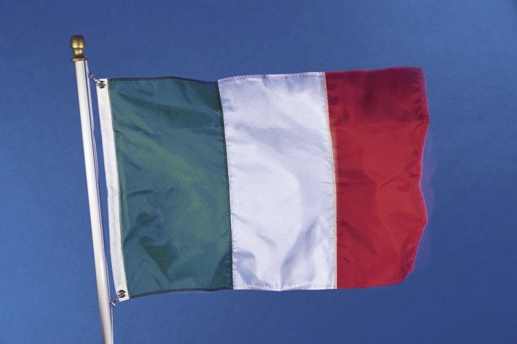 La bandera tricolor italiana se adoptó después de la liberación en 1946.