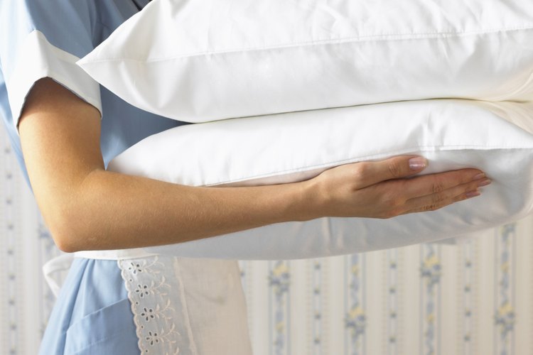 La mayoría de las almohadas pueden ser lavadas y secadas.