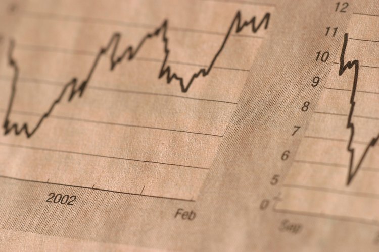 Las gráficas lineales se utilizan con frecuencia para mostrar las tendencias en el mercado de las acciones.