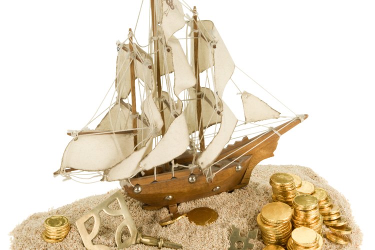 Una réplica de un barco de la época renacentista.