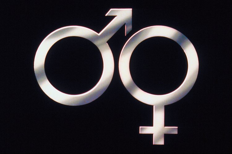 Símbolos astrológicos de hombres y mujeres.