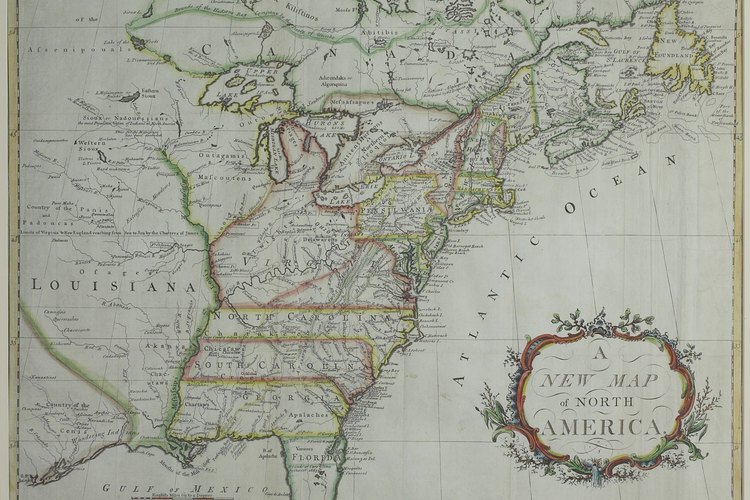 Más allá de las 13 colonias, los colonos no tenían conocimiento de la disposición de la tierra.