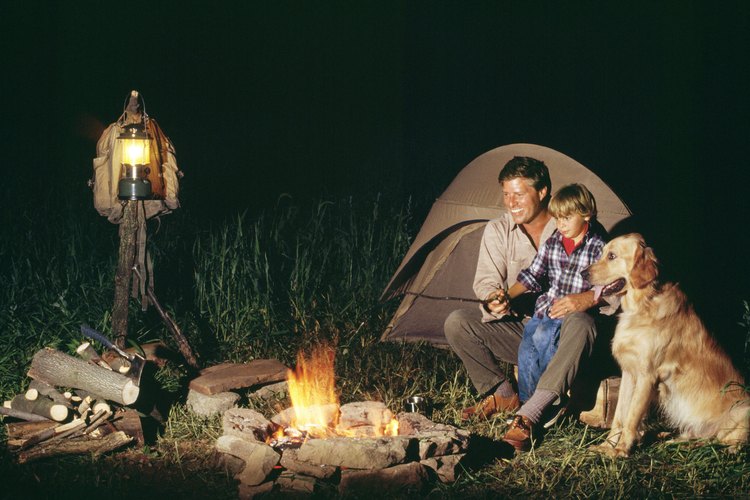 Arma tu tienda de campaña junto al Trinity River.