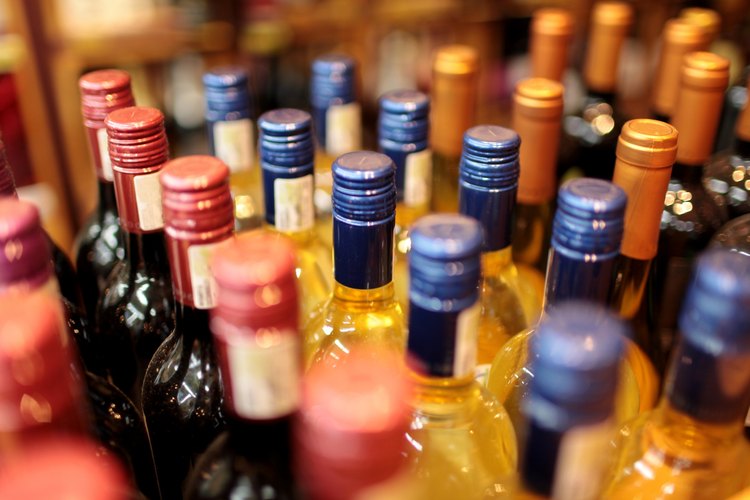 Botellas de licor.