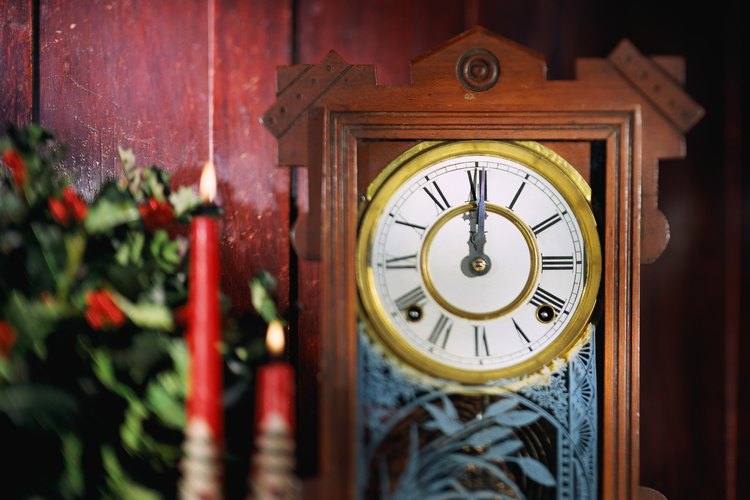 Decoraciones para una fiesta de Año Nuevo.