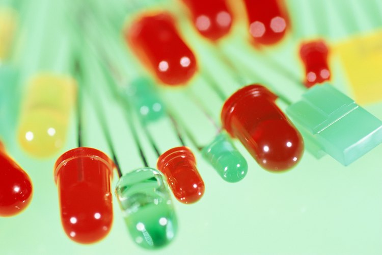 Los LED vienen en una variedad de colores y tamaños.
