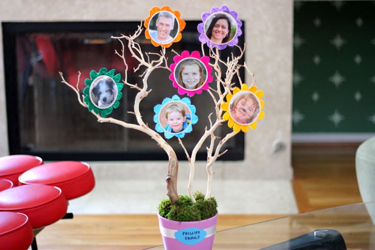 Un árbol familiar colorido.