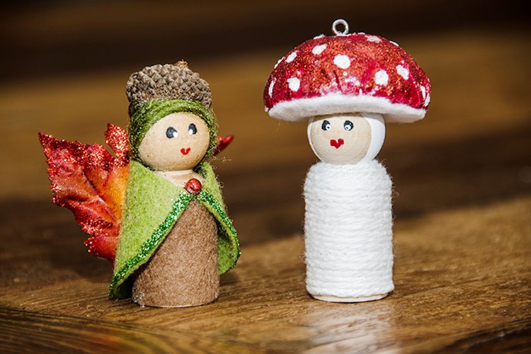 Puedes hacer estas muñecas de hadas del bosque en menos de una hora.
