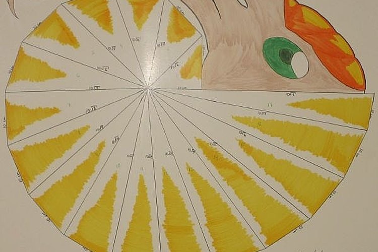 Una espiral terminada y decorada