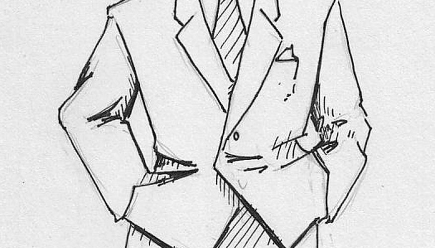Suit Photo Drawing - Drawing Skill