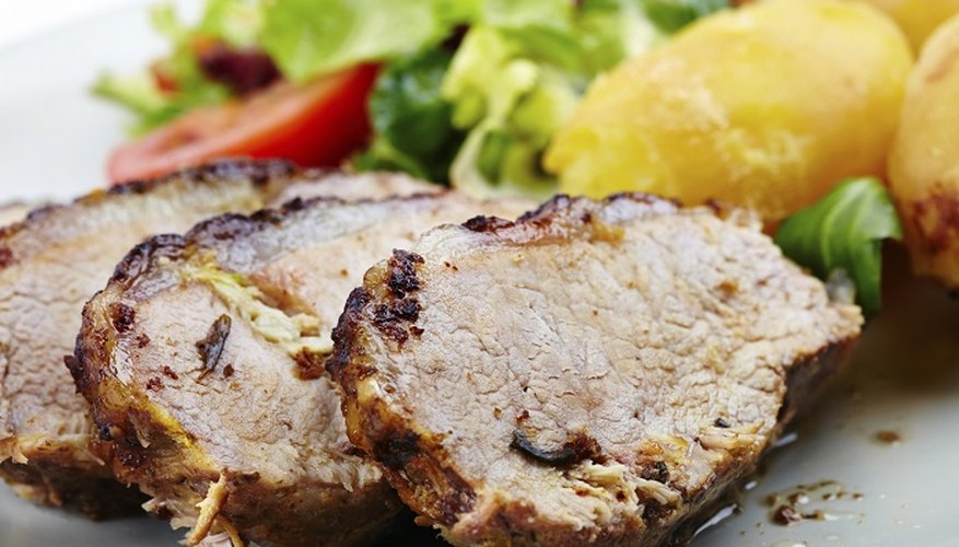 Serve pork tenderloin steaks with new potatoes and salad.