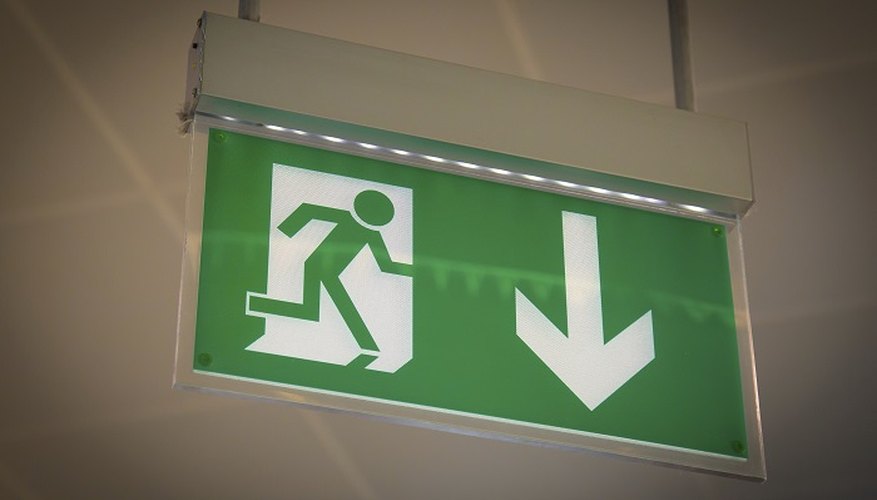 Fire escape routes, including aisles and corridors, must meet a minimum width.