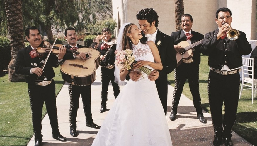 Mariachi bands perform at weddings and other celebrations.