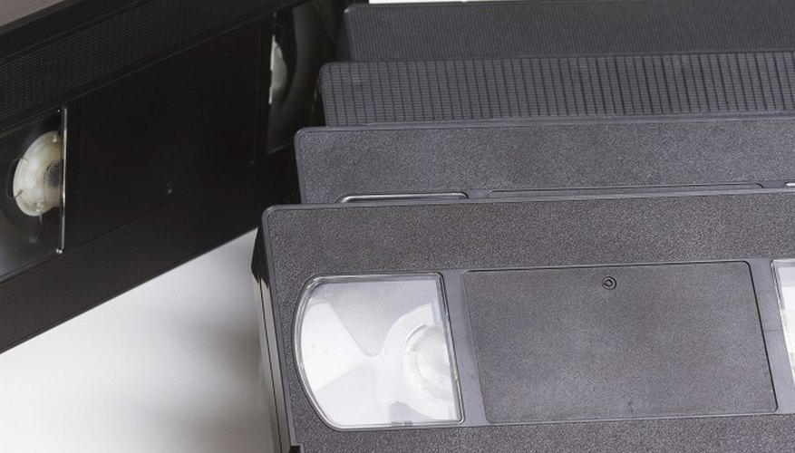 Declutter by getting rid of all those bulky old VHS tapes.