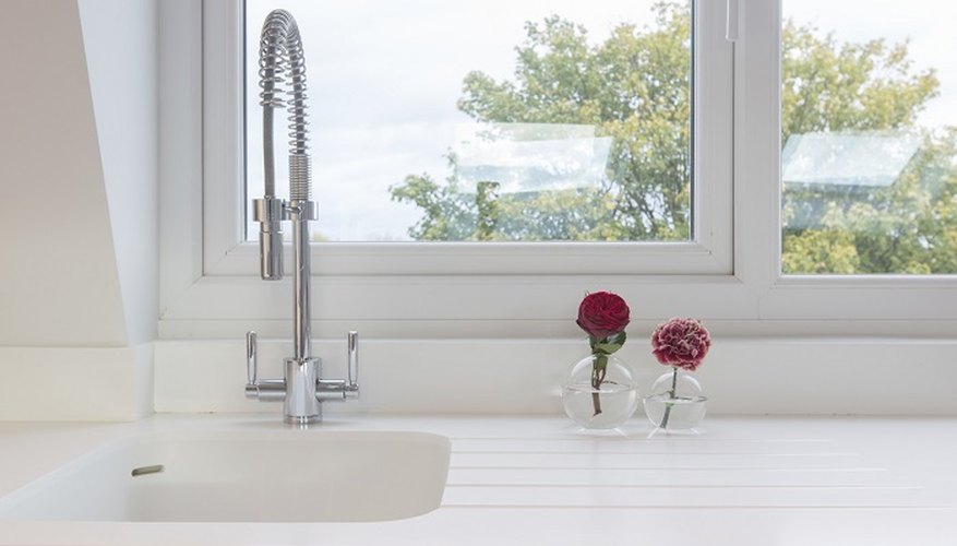 Remove ugly rust stains from your white ceramic sink unit.