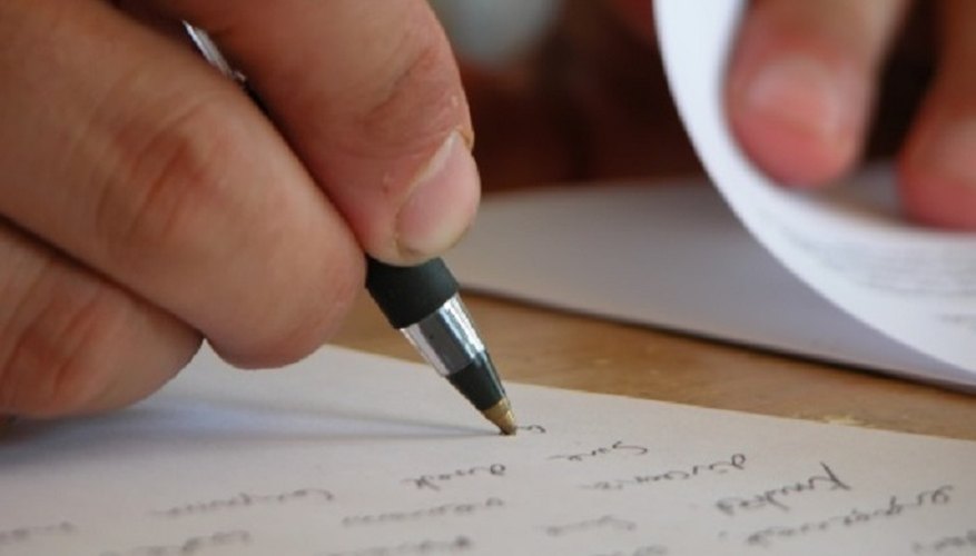 You can draft your statement on paper, but should word process the final copy.