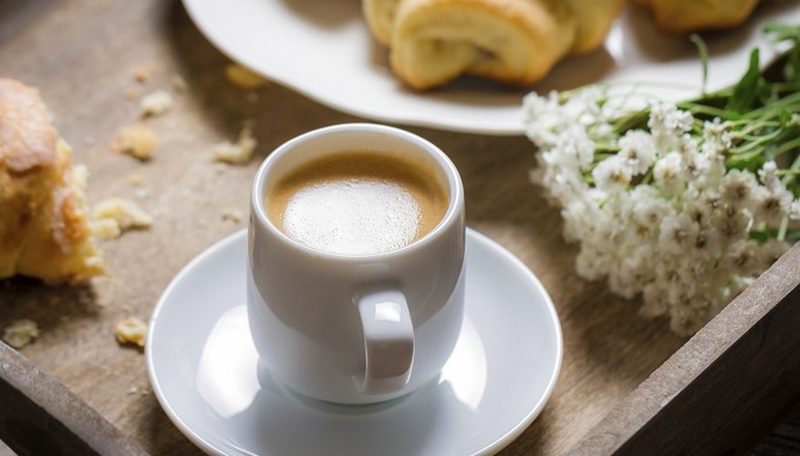 Coffee and croissants are a popular continental breakfast choice.