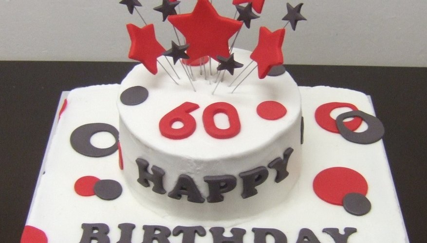 How to Decorate a Cake for a 60th Birthday | eHow UK