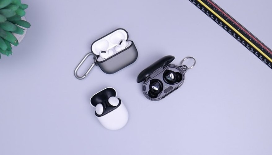 Black and white headphones on white table.jpg